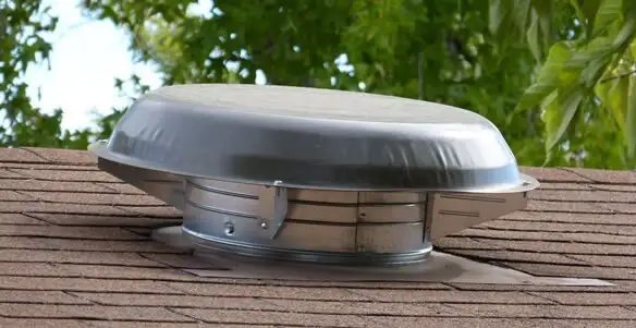 attic fan installation services with low-profile roof ventilation unit in St Paul, MN
