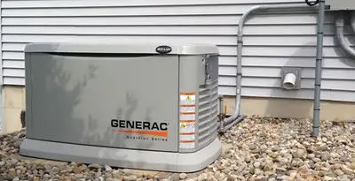 generator installation service featuring outdoor standby generator setup by licensed electricians in St Paul, MN