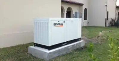 generator installation service showing standby generator professionally installed for residential power backup in St Paul, MN