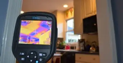 home energy audit service using thermal imaging to evaluate electrical efficiency inside a home in St Paul, MN