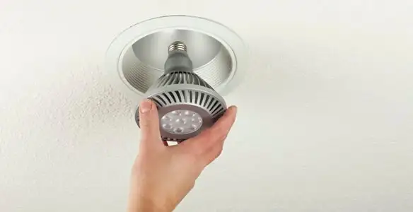 lighting installation service featuring recessed ceiling light installed by licensed professionals in St Paul, MN