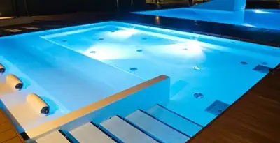 pool light installation and repair services providing modern illuminated pool lighting in St Paul, MN