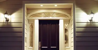 security light installation services with professionally installed entryway lighting in St Paul, MN