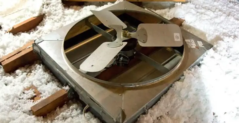 whole house fan installation services with attic-mounted ventilation unit in St Paul, MN