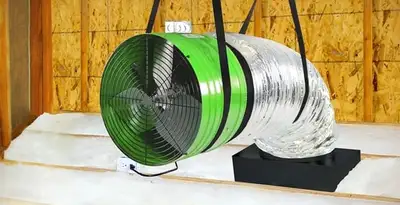 whole house fan installation services with professionally mounted ventilation fan system in St Paul, MN