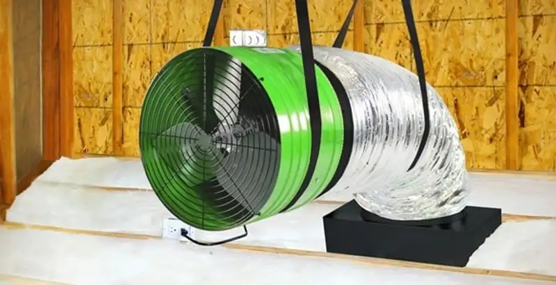 whole house fan installation services with professionally mounted ventilation fan system in St Paul, MN